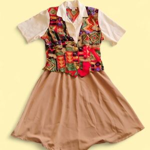 Vintage Just In Thyme Collard Dress.